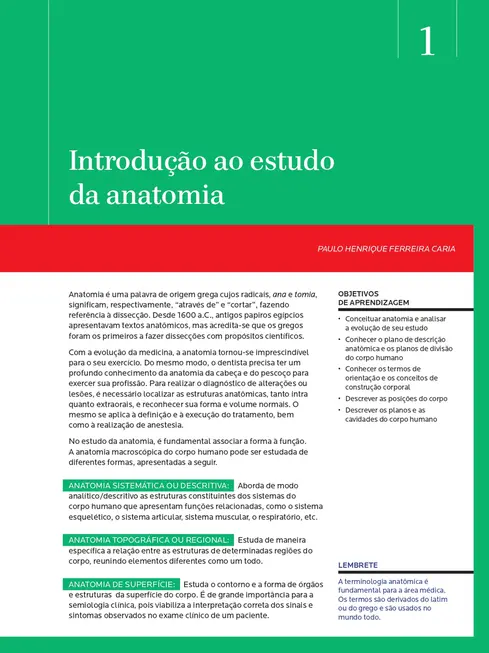Anatomia Geral e Odontológica