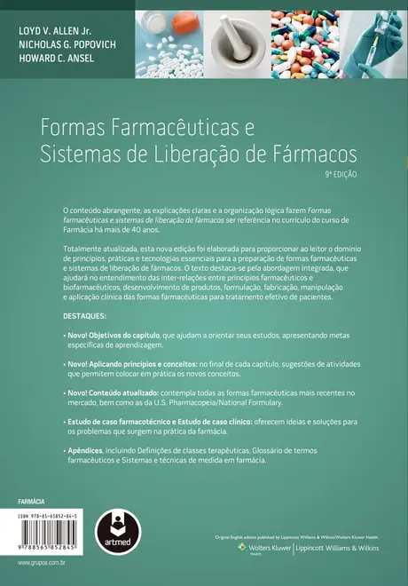 Formas Farmacêuticas e Sistemas de Liberação de Fármacos