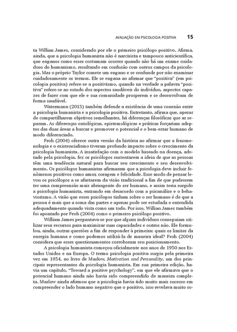 Avaliação em Psicologia Positiva