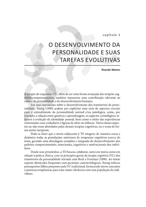 Terapia Cognitiva Focada em Esquemas
