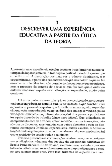 A Organização do Currículo por Projetos de Trabalho