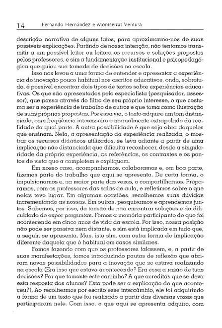 A Organização do Currículo por Projetos de Trabalho