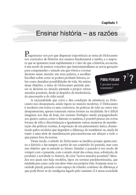Ensinando sobre o Holocausto na Escola