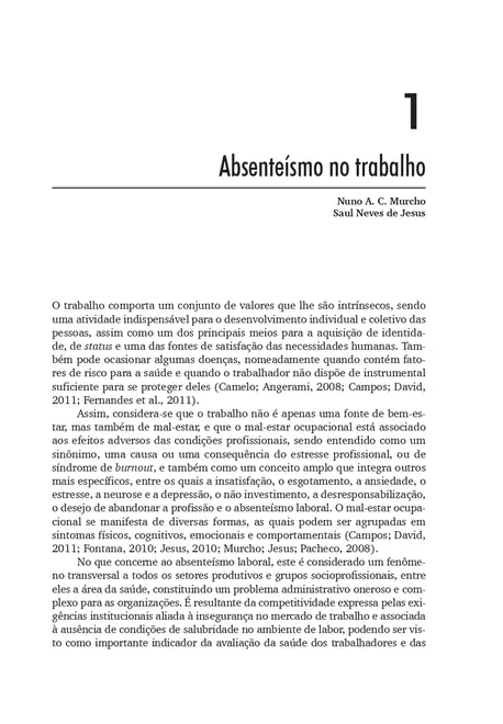 Novas Medidas do Comportamento Organizacional