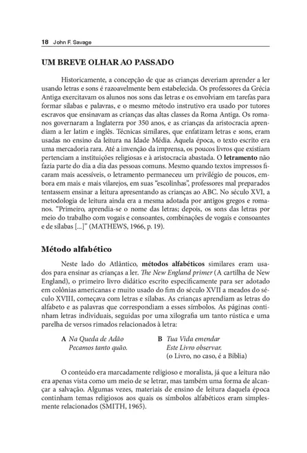 Aprender a Ler e a Escrever a Partir da Fônica