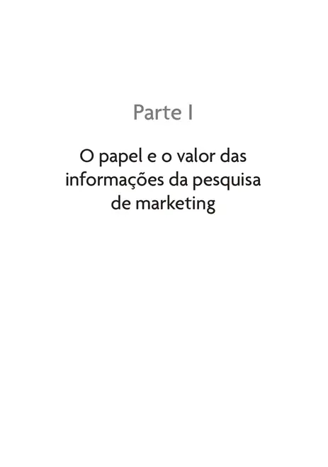 Fundamentos de Pesquisa de Marketing