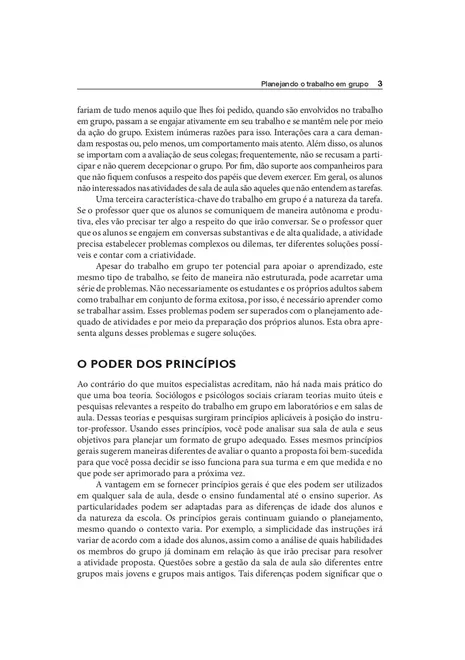 Planejando o Trabalho em Grupo