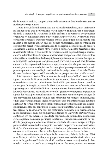 Introdução à Terapia Cognitivo-Comportamental Contemporânea