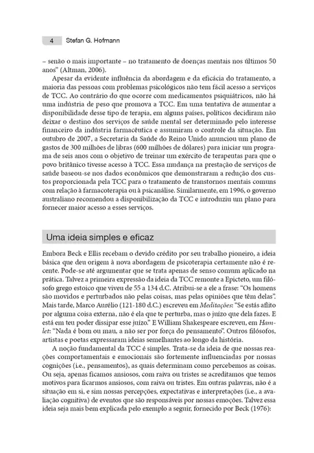 Introdução à Terapia Cognitivo-Comportamental Contemporânea