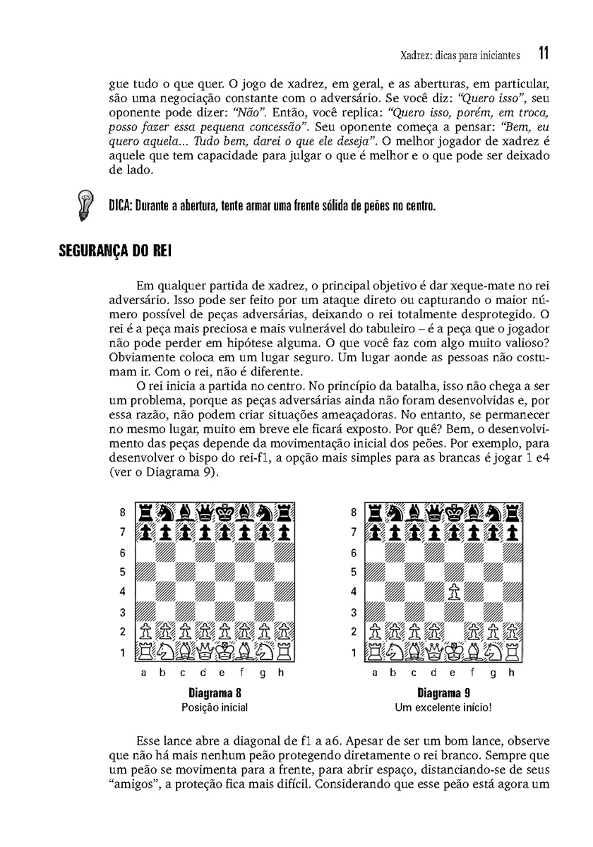 Xadrez iniciante - manual prático, Manuais, Projetos, Pesquisas Matemática