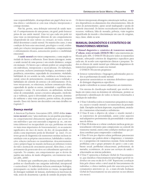 Enfermagem em Saúde Mental e Psiquiatria