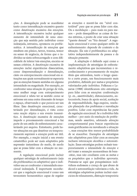 Regulação Emocional em Psicoterapia