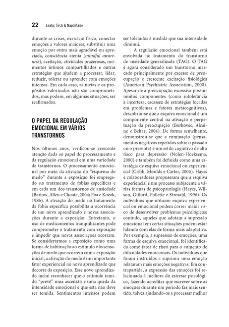 Regulação Emocional em Psicoterapia