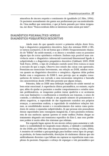 Diagnóstico Psicanalítico