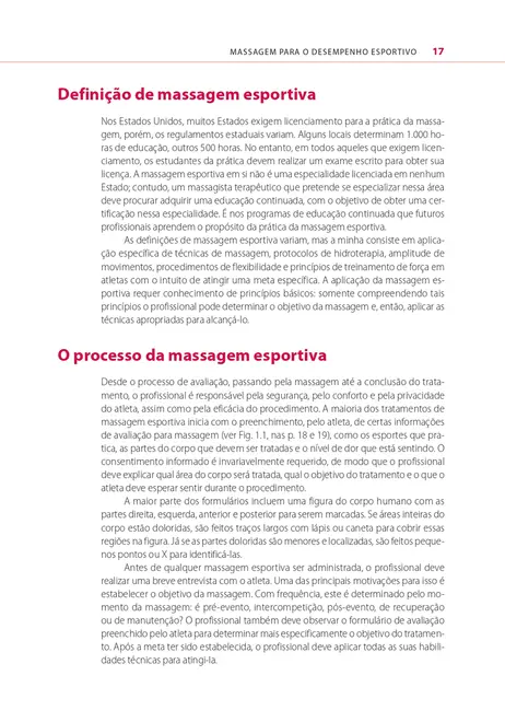 Massagem para o Desempenho Esportivo