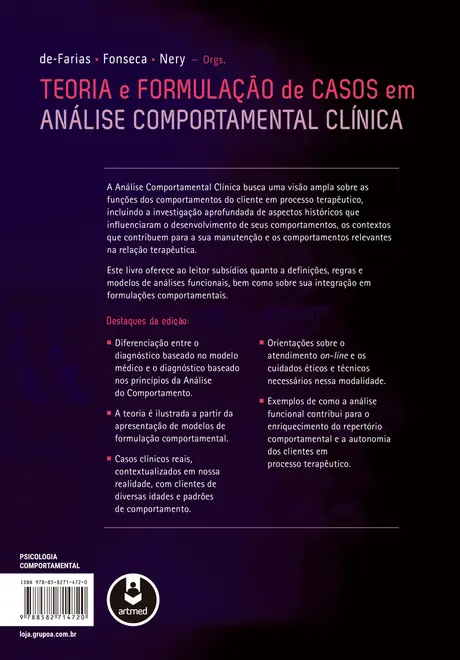 Teoria e Formulação de Casos em Análise Comportamental Clínica