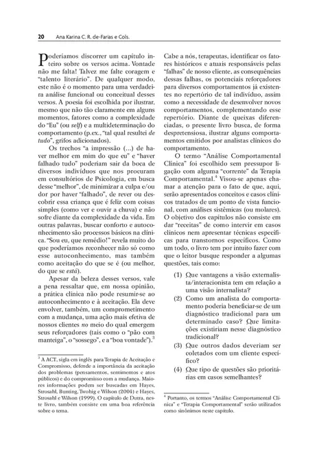 Teoria e Formulação de Casos em Análise Comportamental Clínica