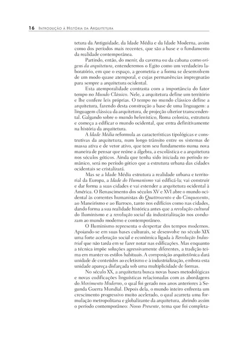 Introdução a Historia da Arquitetura