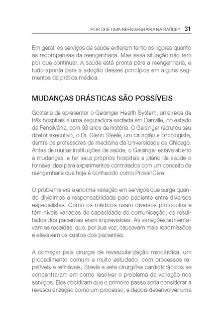 Reengenharia na Saúde