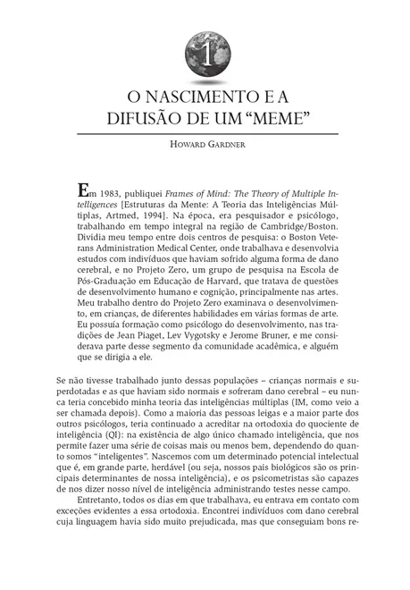 Inteligências Múltiplas ao Redor do Mundo