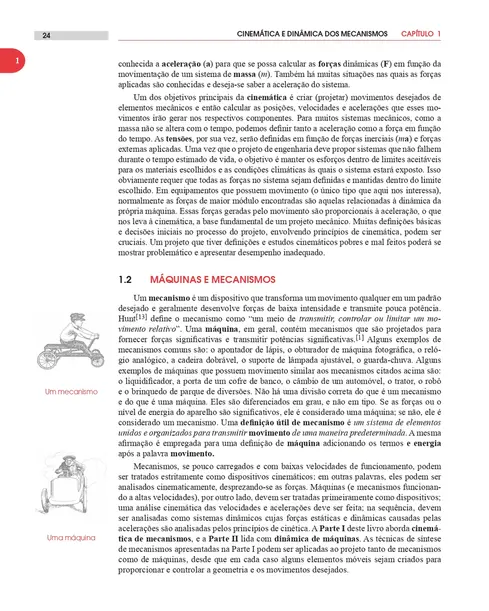 Cinemática e Dinâmica dos Mecanismos
