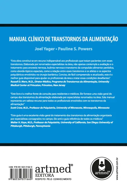 Manual Clínico de Transtornos da Alimentação