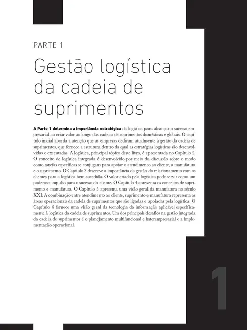 Gestão Logística da Cadeia de Suprimentos