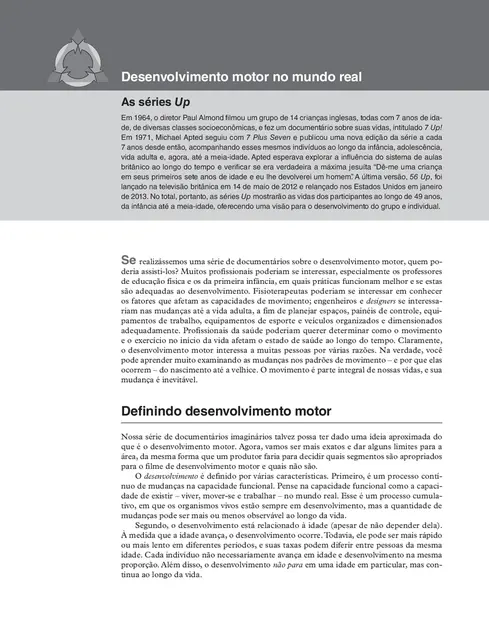 Desenvolvimento Motor ao Longo da Vida