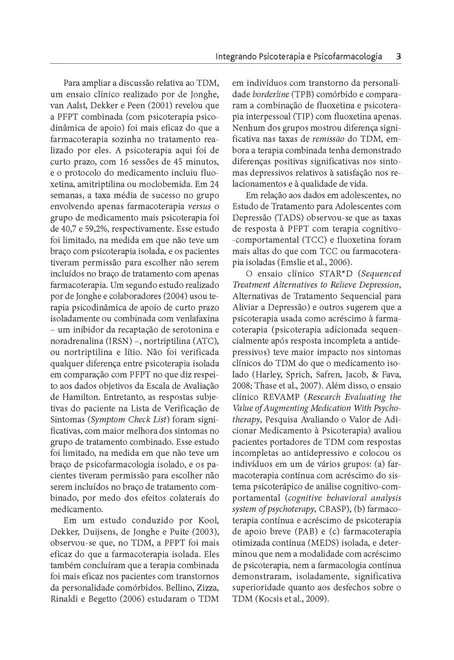 Integrando Psicoterapia e Psicofarmacologia