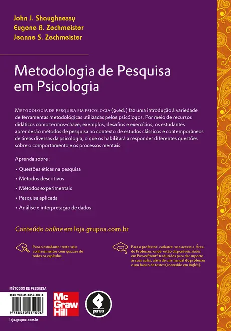 Metodologia de Pesquisa em Psicologia