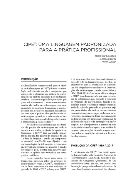 Classificação Internacional para a Prática de Enfermagem CIPE®