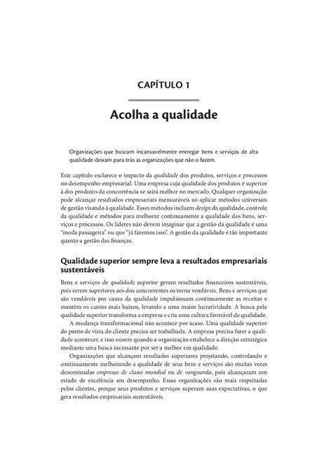 Fundamentos da Qualidade para Líderes