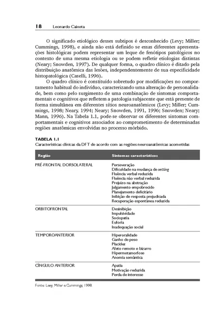 Demências do Tipo Não Alzheimer