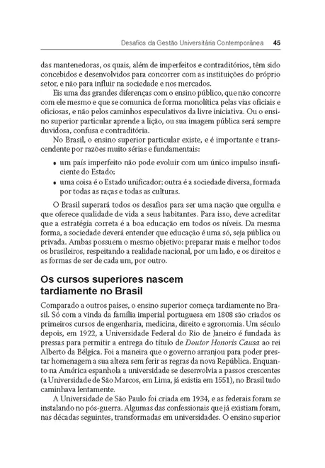Desafios da Gestão Universitária Contemporânea