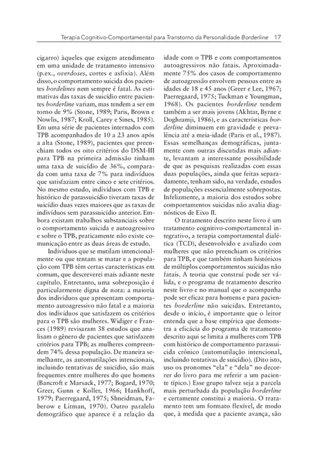Terapia Cognitivo-Comportamental para Transtorno da Personalidade Borderline