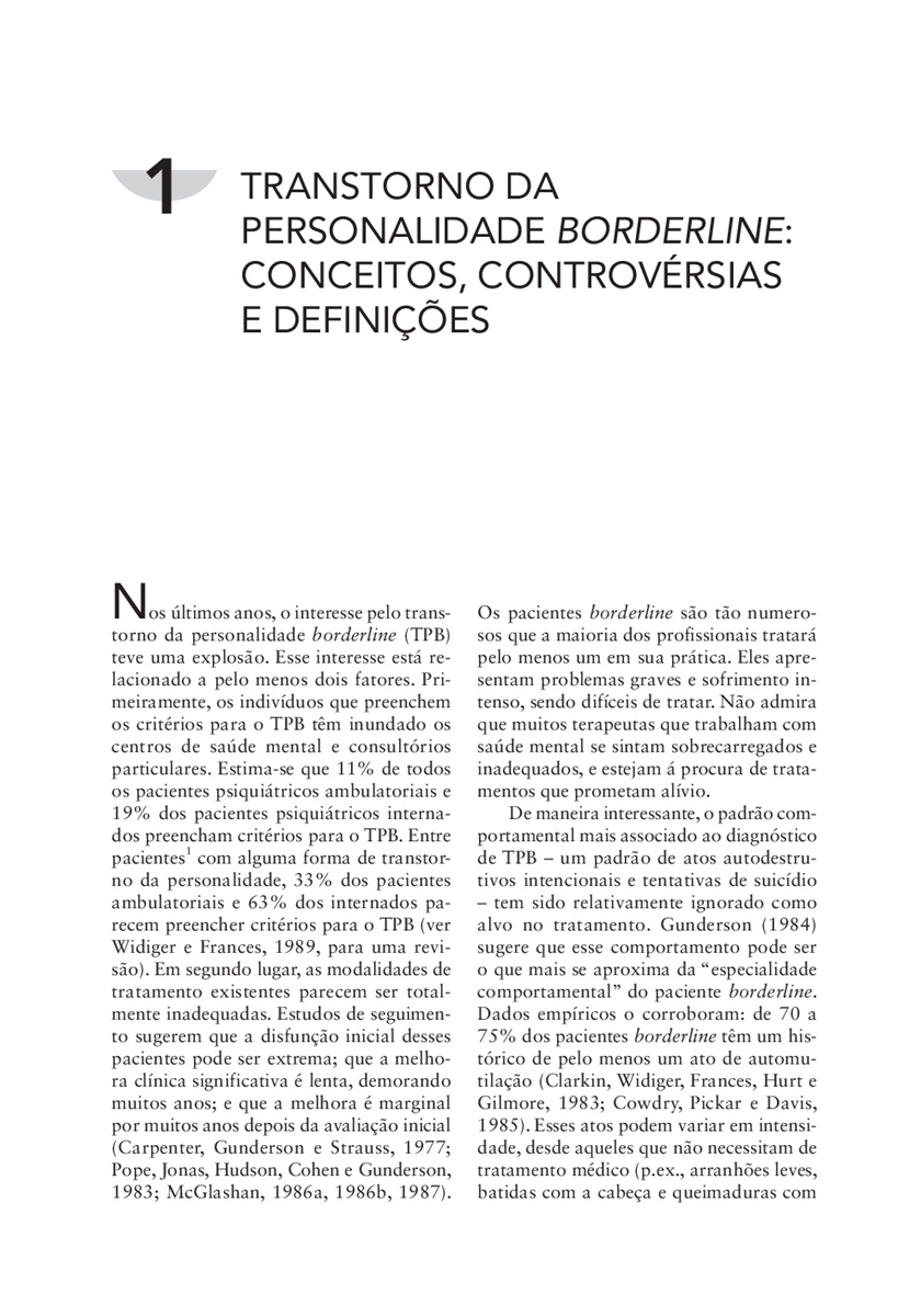 Terapia Cognitivo-Comportamental para Transtorno da Personalidade Borderline:  Guia do Terapeuta