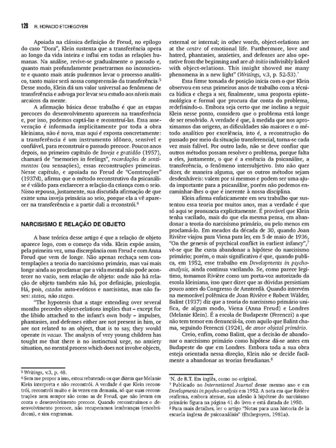 Fundamentos da Técnica Psicanalítica