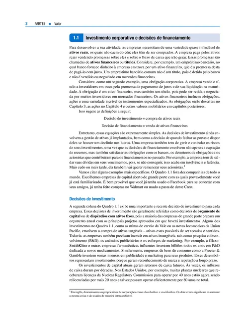 Princípios de Finanças Corporativas