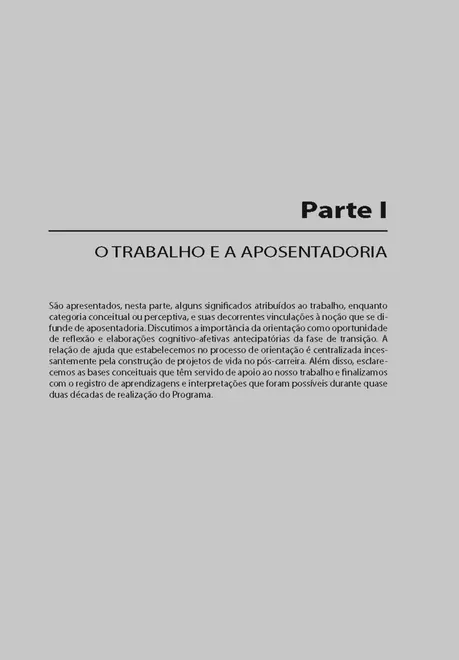 Orientação para Aposentadoria nas Organizações de Trabalho