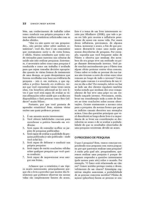 Estatística Sem Matemática para Ciências da Saúde