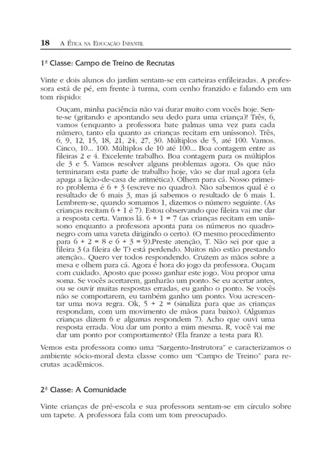 A Ética na Educação Infantil