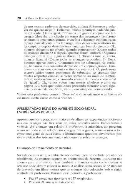 A Ética na Educação Infantil