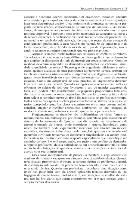 Educando o Profissional Reflexivo