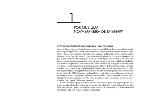 Novas Maneiras de Ensinar, Novas Formas de Aprender