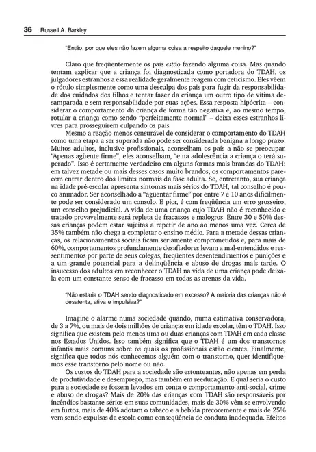 Transtorno de Déficit de Atenção/Hiperatividade: TDAH